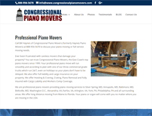 Tablet Screenshot of congressionalpianomovers.com